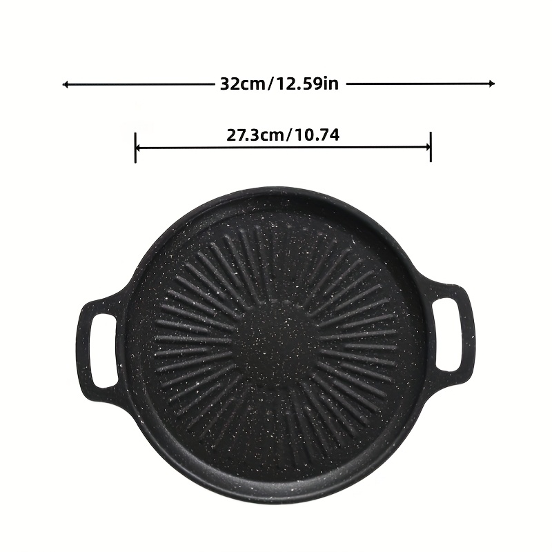 Wheatstone Texture Grill Pan Korean BBQ Plate Compatible with Induction Cooker Iron Griddle Outdoor Camping Frying Pan