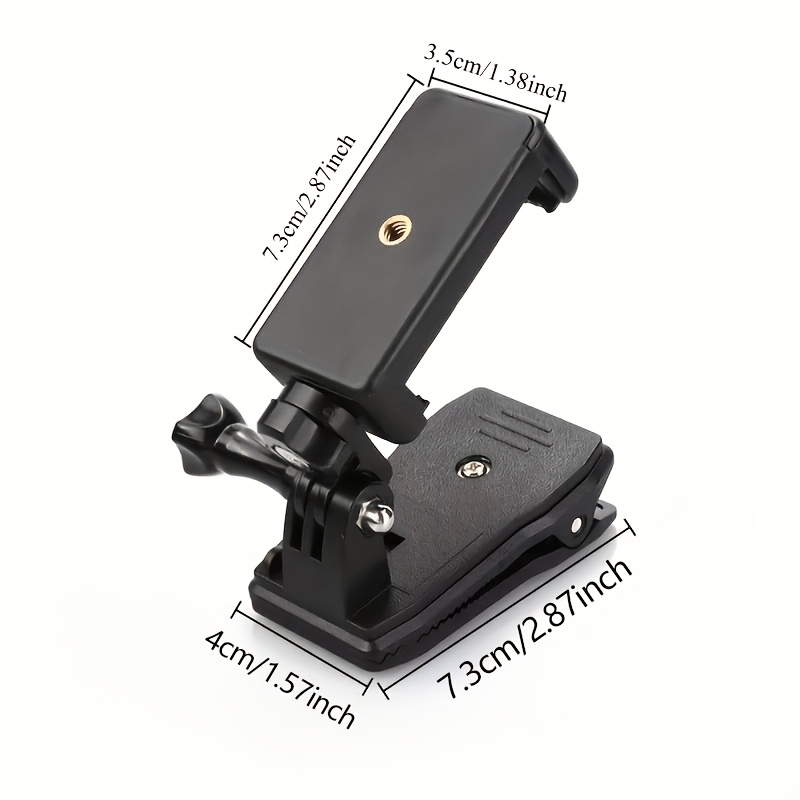 TEMU 1pc Outdoor Travel Shooting Phone Mount, First-person View Outdoor Shooting , Backpack-style Phone , For Clip-on Mounts For Mobile Shooting And
