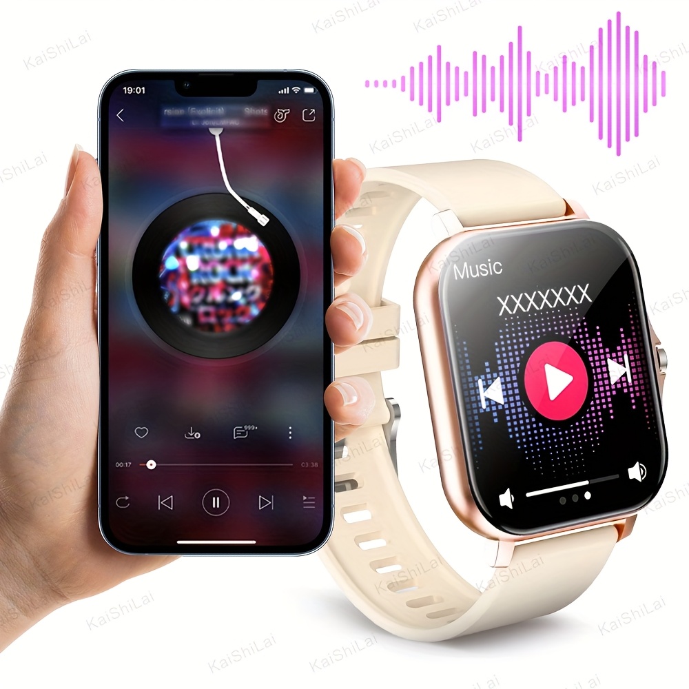 2025 New Full-Touch Screen Smart Watch with Wireless Calling, Wallpapers, Multiple Sports Modes, Message Alerts, Call Answering, Remote Photo Capture, Music Playback, Fitness Tracker, Compatible with Android and iOS, Ideal Unisex Gift for Halloween