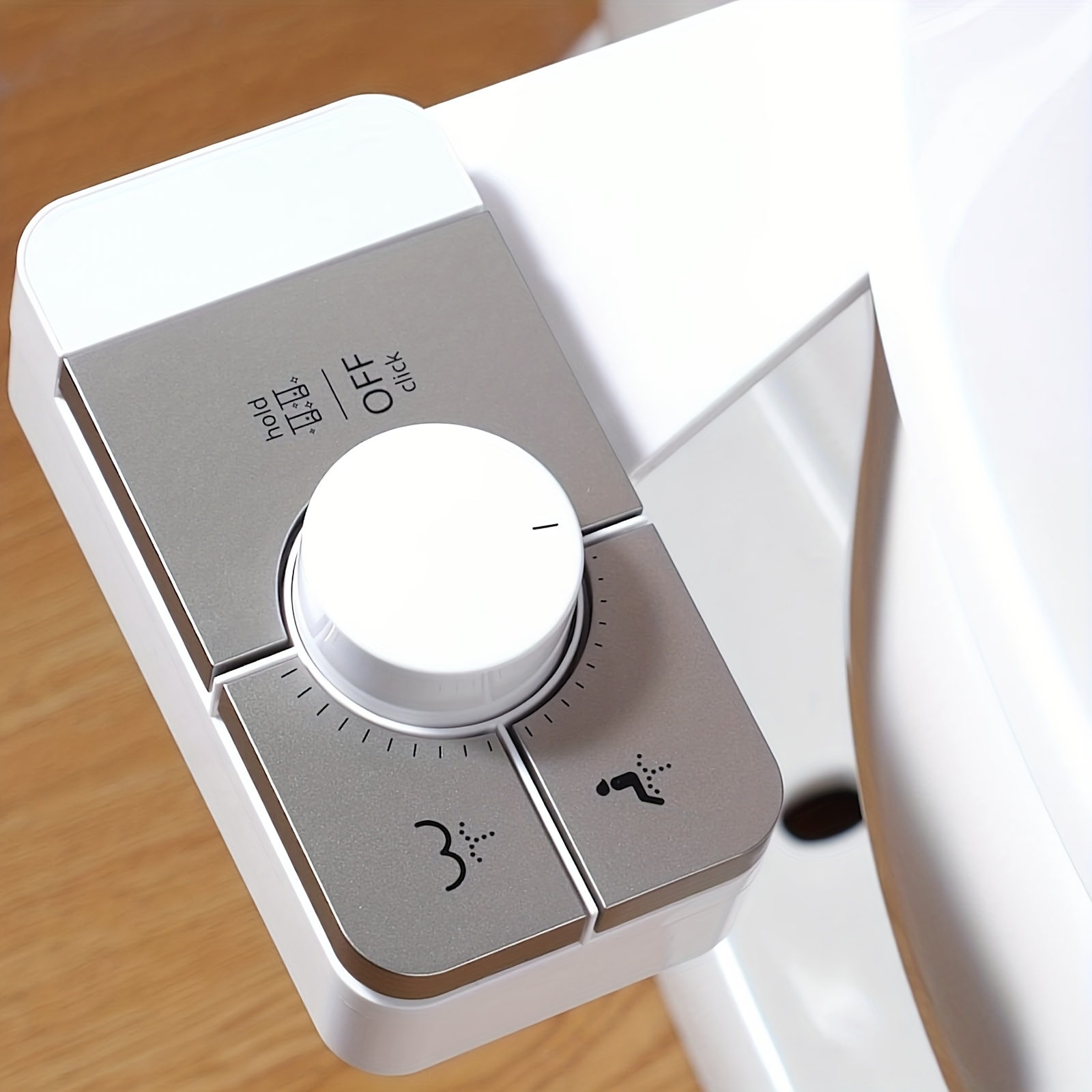 TEMU Attachement de Bidet pour Toilette - , Auto-Nettoyant, Pulvérisateur d'Eau Froide pour Siège de Toilette Existant, Non Électrique, Installation