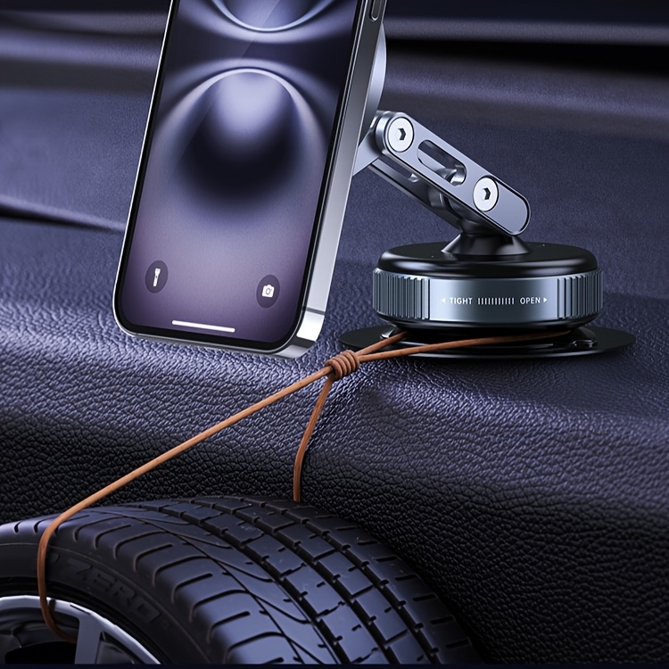 x53 suction cup phone holder car vacuum magnetic mount 360 metal stand with adjustable directional strong   compact and convenient bracket Product details 9