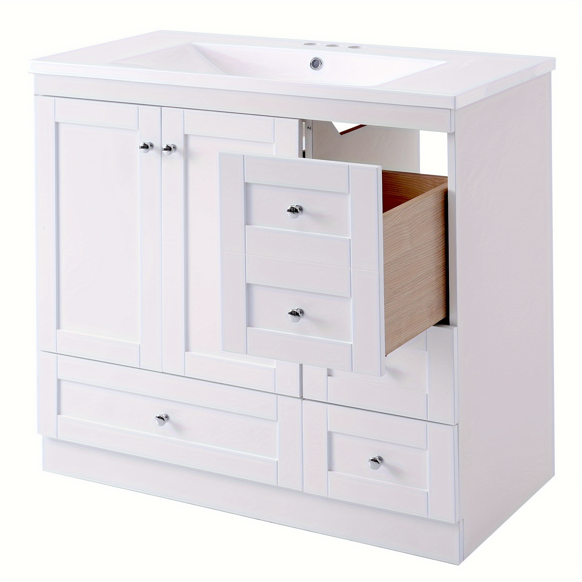 Video] Shaker standing Bathroom Vanity Cabinet - Temu