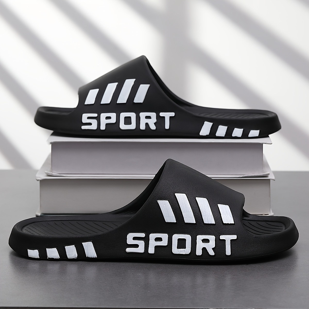 Image of New Women's Stylish Sports Flip-flops, Suitable For Wear, Non-slip Shower And Bath Slippers For Indoors, And Beach Sandals For Outdoor Vacations. In Men's As Well, With Sizes 48-49 ., Women Shoes