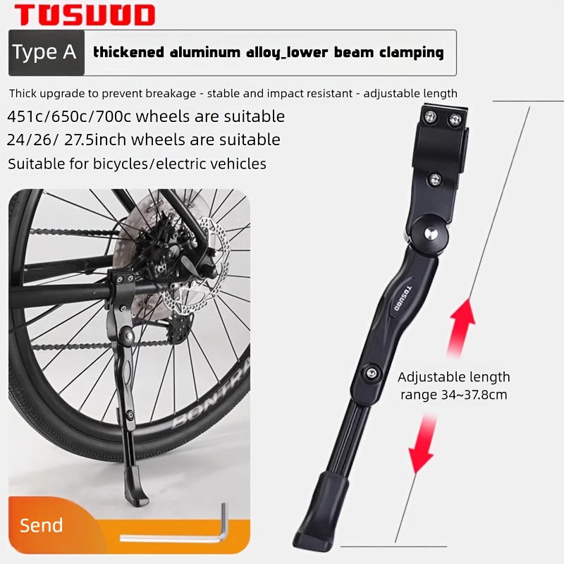 E-shop 1 Stück TOSUOD Ultraleichtes Aluminiumlegierung Einzelständer für Mountainbikes, Rennräder und Stadtfahrräder – Vielseitig für alle Geländearten
