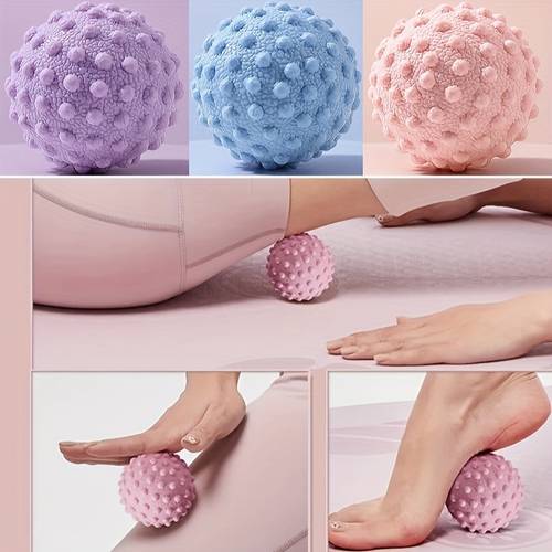 4pcs Deep Tissue Massage Balls Mini Trigger Point Relax Balls for Release- Spiky Massage Ball- Back Massage Ball for Targeted Pain Relief