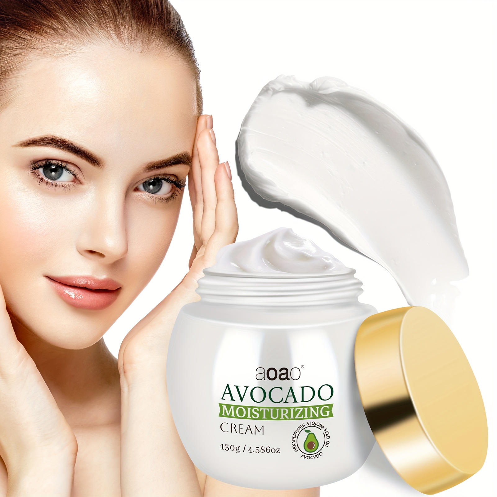 Image of Avocado With Shea Butter And Ceramide Nourishing , Moisturizing Firming Cream, Skin, , 130g/4.586oz