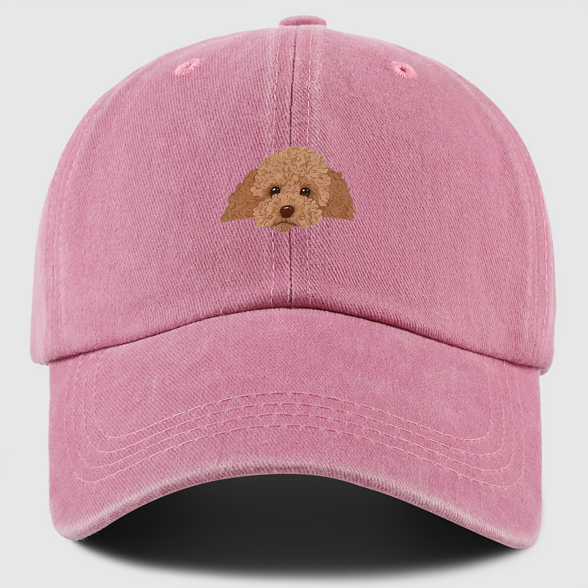 TEMU 1pc Cute Dog Pattern Baseball Cap For Men And Women, Stylish And Casual, Suitable For For Outdoor Skateboarding. Hat For Moms, Adjustable Size,