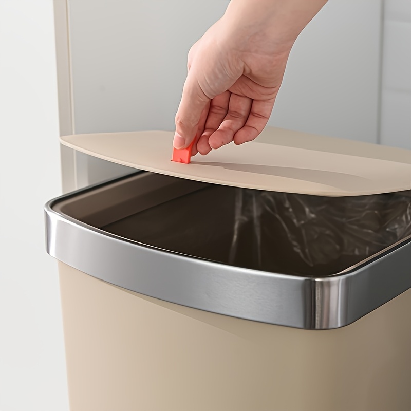 Cestino per rifiuti di lusso in pelle PU per cucina, bagno