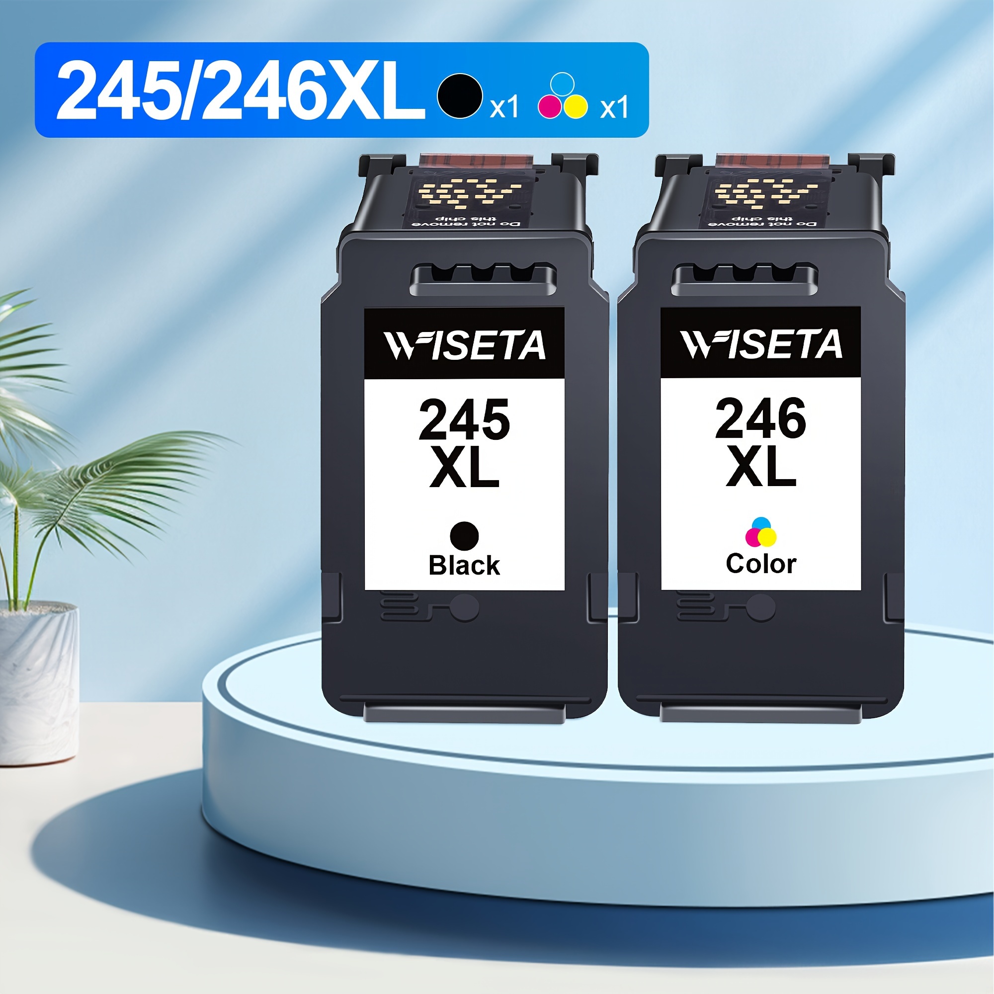 

2 Pack 245xl 246xl Ink Cartridge Pg-245 Cl-246 Replacement For Ink 245 And 246 Compatible For 245xl 246xl For Mx490 Mx492 Mg2522 Tr4522 Tr4520 Ts3122 Ts3322 Printer