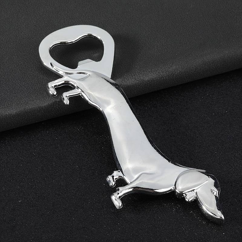 TEMU Ouvre-bouteille à bière en métal, corkscrew , de dachshund, multifonctionnel, portable, ouvre-vin, ouvre-bouteille