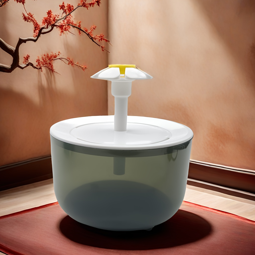 Image of Cat Water Dispenser, Pet Water Dispenser, Natural Translucent Color, Quiet Automatic Circulation Cat Waterer, Usb Powered, 5v Low Voltage Operation - No Batteries Required, With Filter, Ipx8