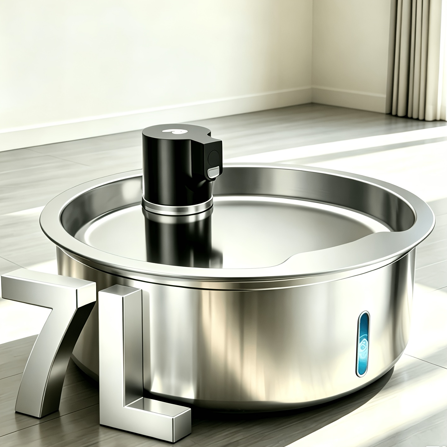 TEMU Large-capacity 7l (1.85 Gallon) Automatic Pet Water Fountain Stainless Steel. This Is A High-quality, Usb-powered Product Designed Specifically
