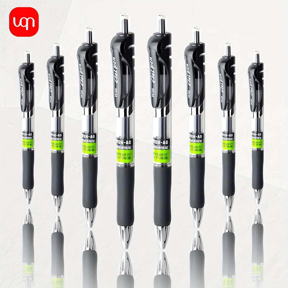 Image of {wqn}-4 /8pcs High-end Black Press Neutral Pens With A 0.7mm Tip For Smooth And Writing, Signature Pens For Learning Stationery/office Supplies, Back To