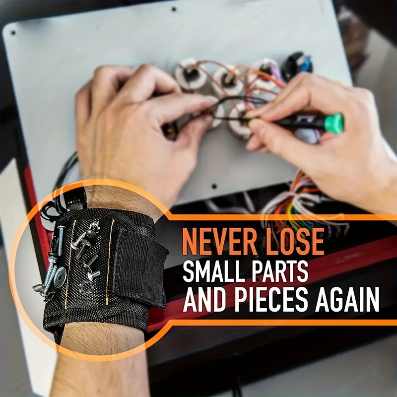 super strong magnetic wristband for tools ideal for screws nails bolts drill bits unique perfect gift for dad boyfriend handyman electrician car repair Product details 3