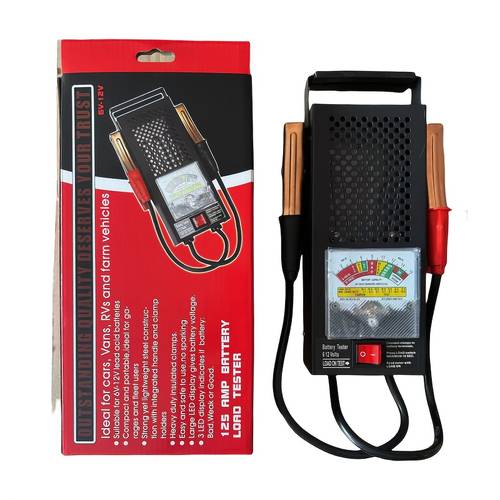 battery tester with portable car battery tester voltage hour and soc compatible with 12v without battery