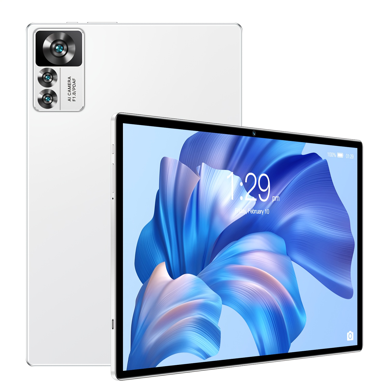 TEMU New Android 15 Tablet 10 Inch 16(8+8)gb 256gb Rom 5g Wifi Core Ips 6000mah Otg, Multimedia Tablet, Study Tablet, Modern Tablet, Sleek Tablet,