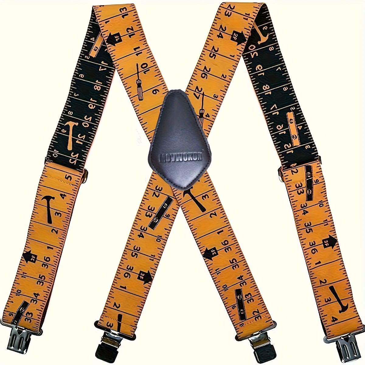 Men's Suspenders Fully Elastic 5.08 cm Wide X Back Heavy Duty Work