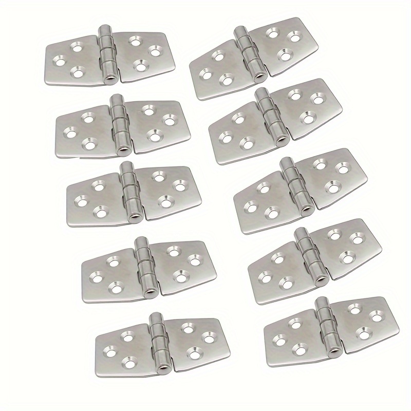 Image of Marine 2/4/6/8/10pcs Stainless Steel Strap Hinge Door Hinge For Marine Boat Yacht 76 X 37 Mm Rafting Boating Additions Boat Marine