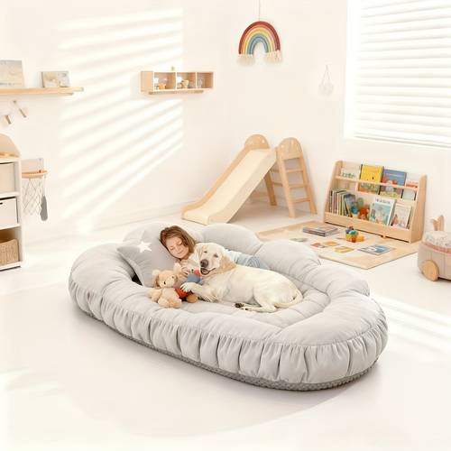 new scientific bed human pet shared pet bed dog bed cat bed sofa bed soft comfortable warm fabric washable orthopedic support essential for outdoor camping home office must have needs this