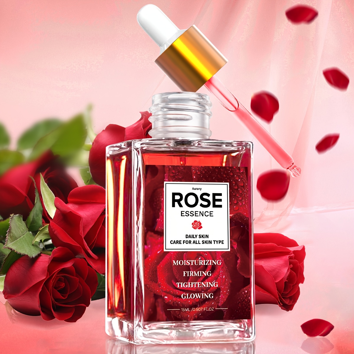 rose essence skincare essence niacinamide rose essence - Temu