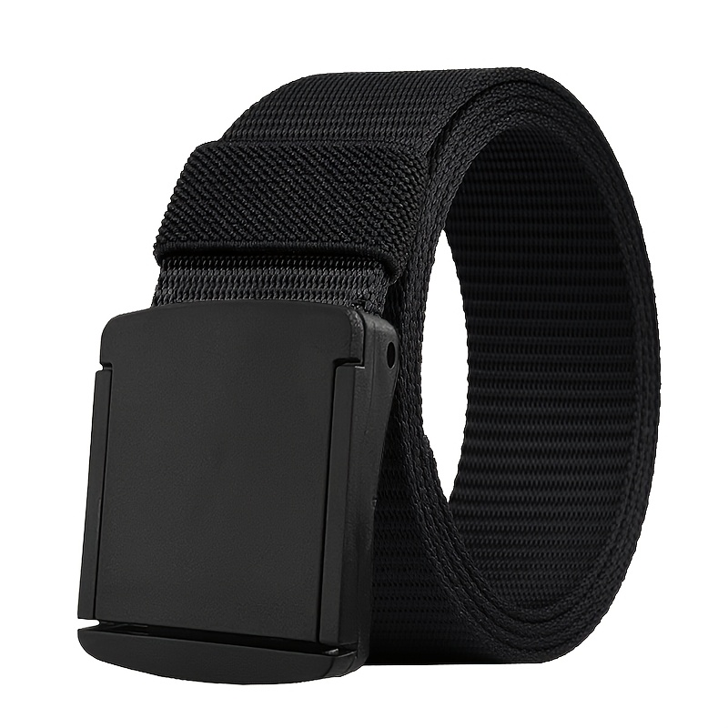 TEMU Men's Belt, 1pc, Multiple Colors Available, Nylon Belt | Unisex, Multi-functional - Designed For Outdoor Sports And Training, Canvas Weave For ,
