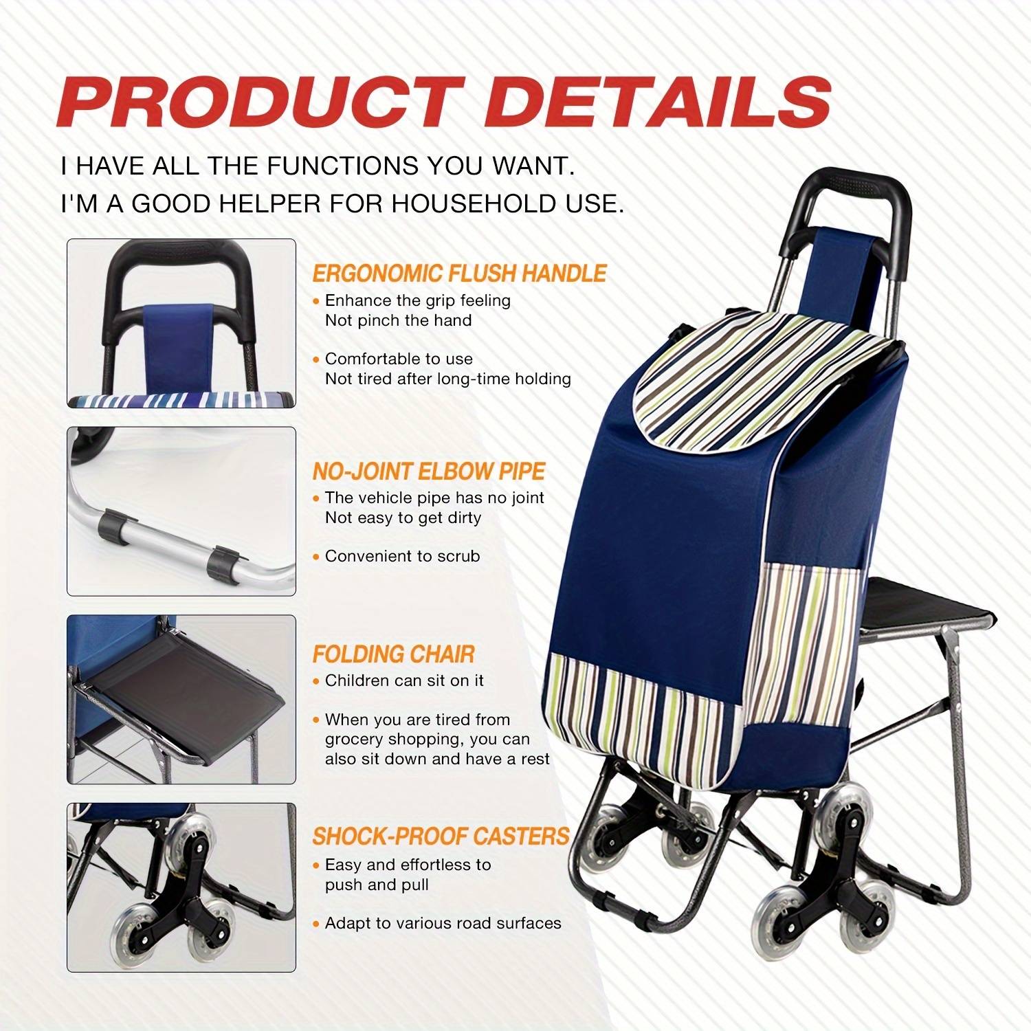 

Riplox Folding Shopping And Ergonomic : , , And Suitable