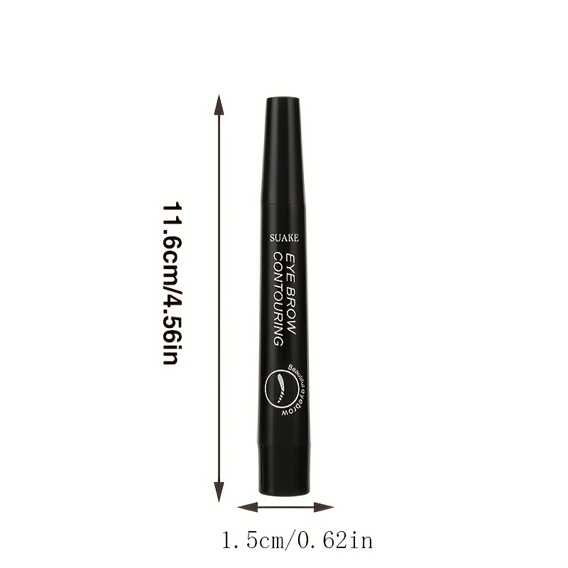 one waterproof eyebrow pencil with 4   tips natural makeup effect in 5 colors details 13