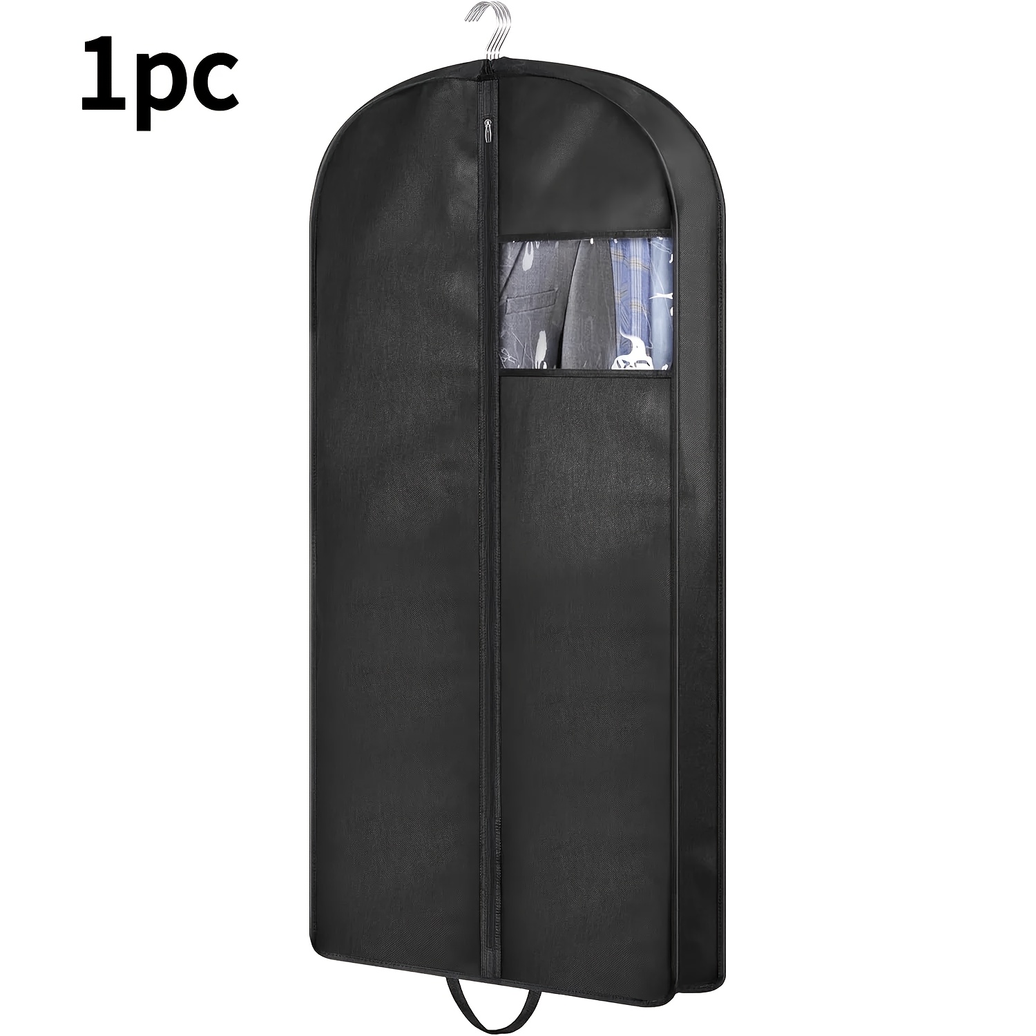 1pc/3pcs Suit Garment Bag For Wardrobe And Travel, 50-inch (. 127cm) Triangular Hanging Garment Bag With Handles, For Clothes, Coats, Jackets, Shirts