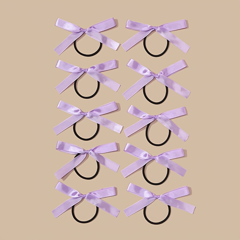 TEMU 10pcs Bow Hair Ties Women's Hair Bands