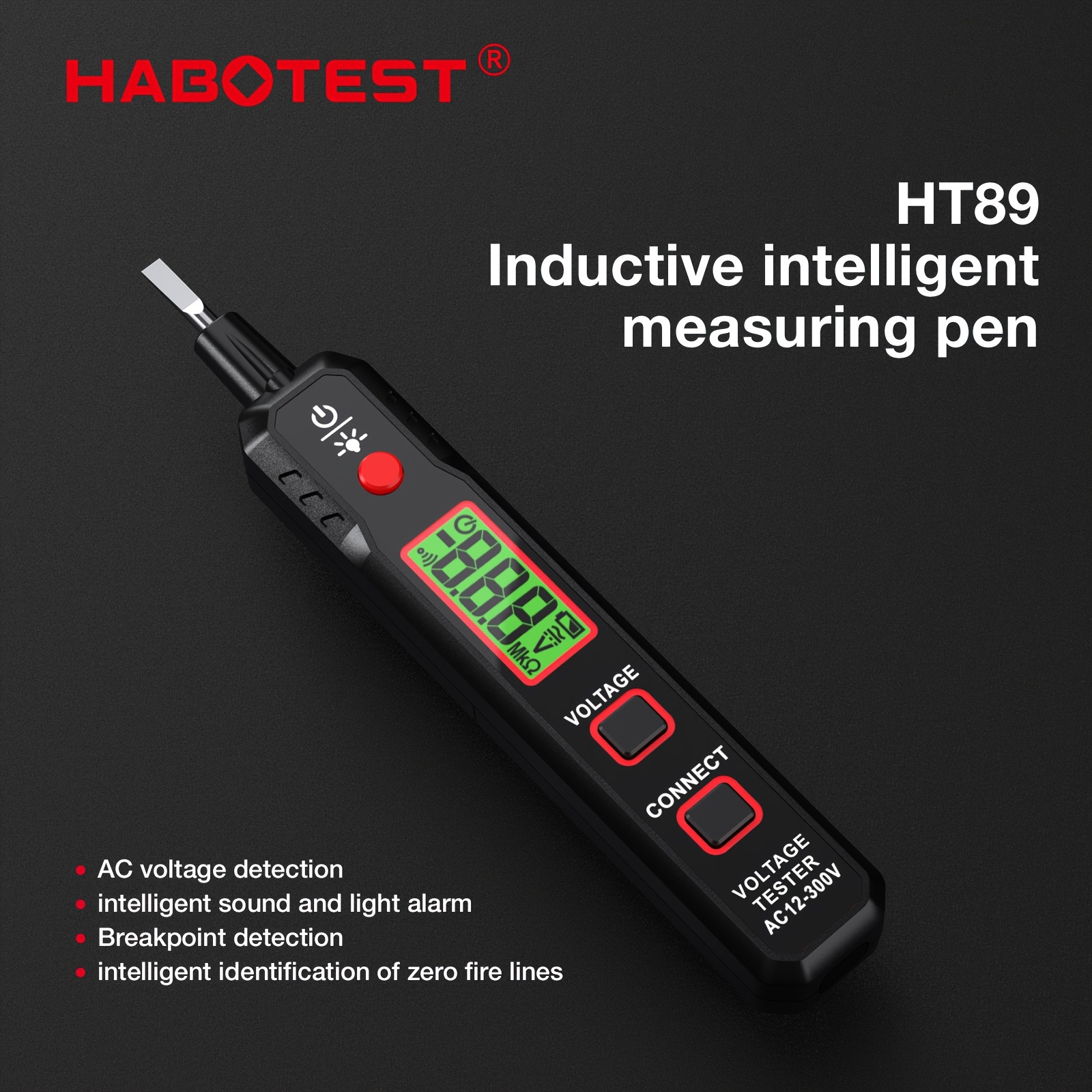 

Ht89 Inductive Smart Measuring Pen - Safe Electrical Inspection For Home Use