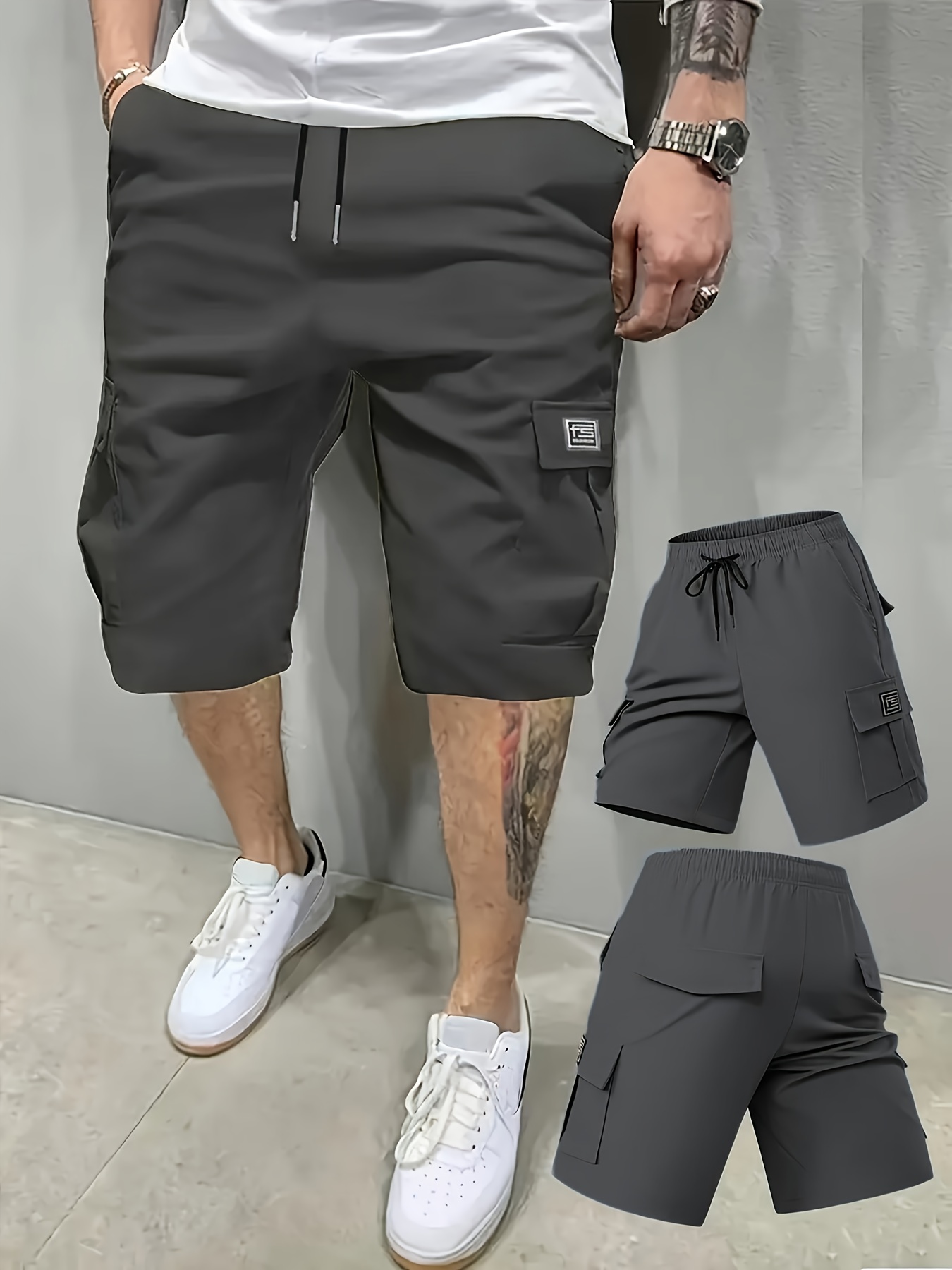 Short Cargo Homme Multi-Poches Nouveau Short de Travail Cargo Transfrontalier pour Homme avec Plusieurs Poches, Short de Randonnée Décontracté et à la Mode pour l