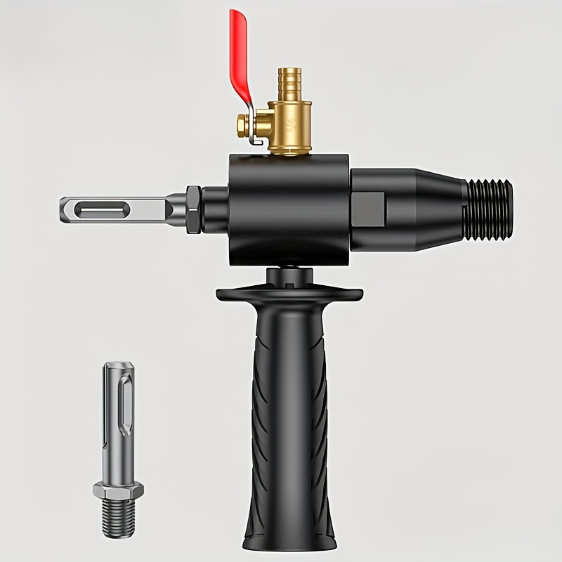 2-Piece Electric Drill Adapter Set - SDS Plus Round Shank Auger Connector For Corded & Cordless Drills