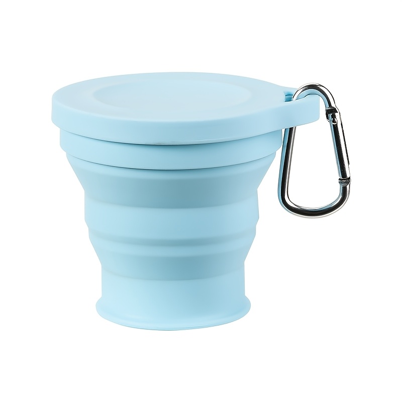 TEMU 180ml Silicone Folding Mug Outdoor Travel Mug Retractable Camping Mug Portable Compression Mug