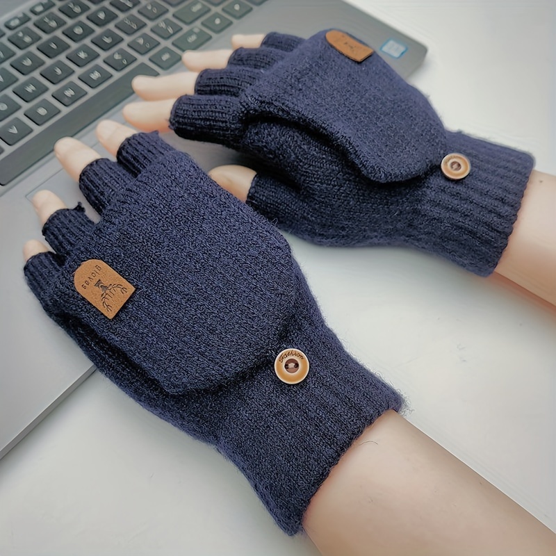 E-shop Herren-Halbfingerhandschuhe mit Abdeckung für einfaches Tippen und Schreiben