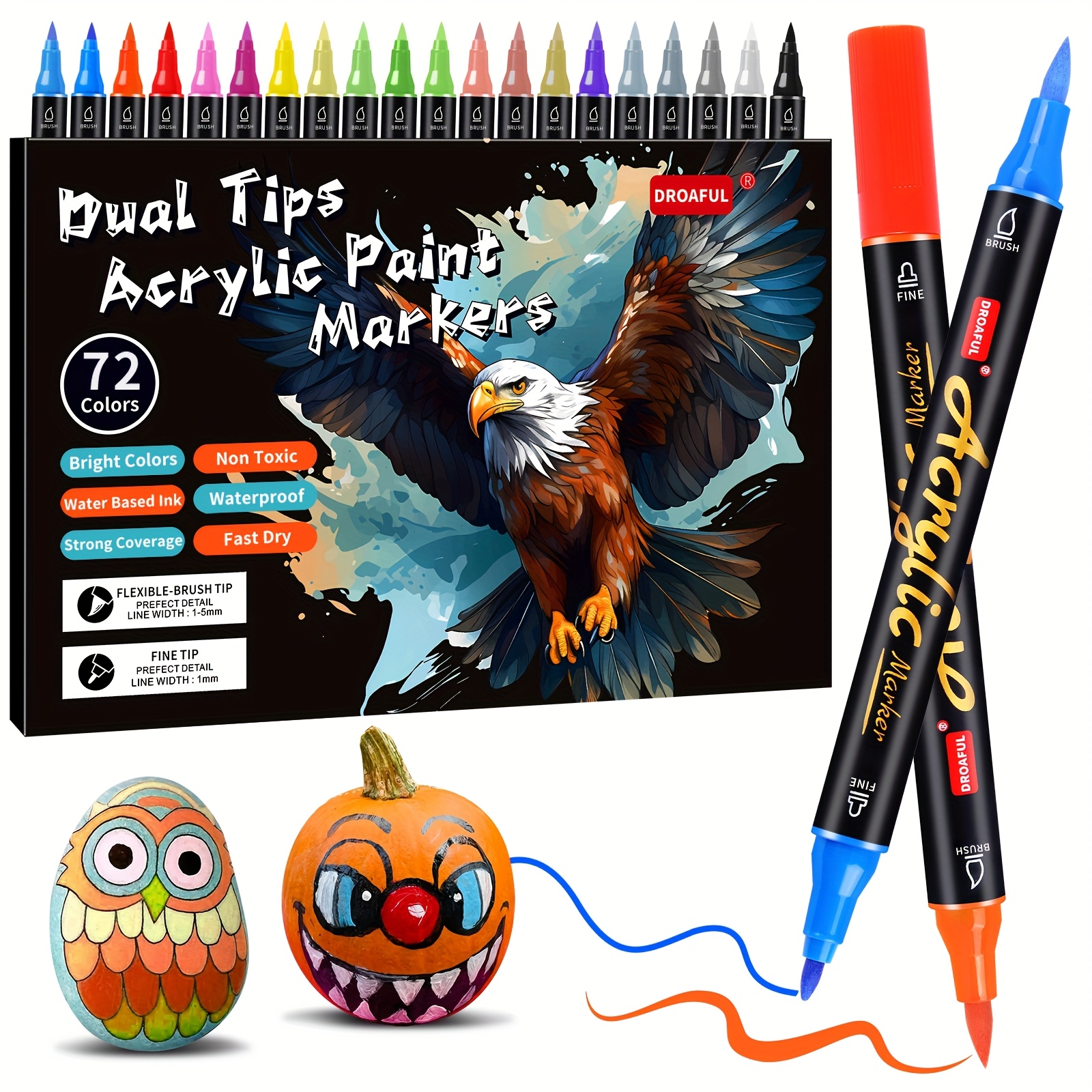 art supplies markers sold on Temu United States
