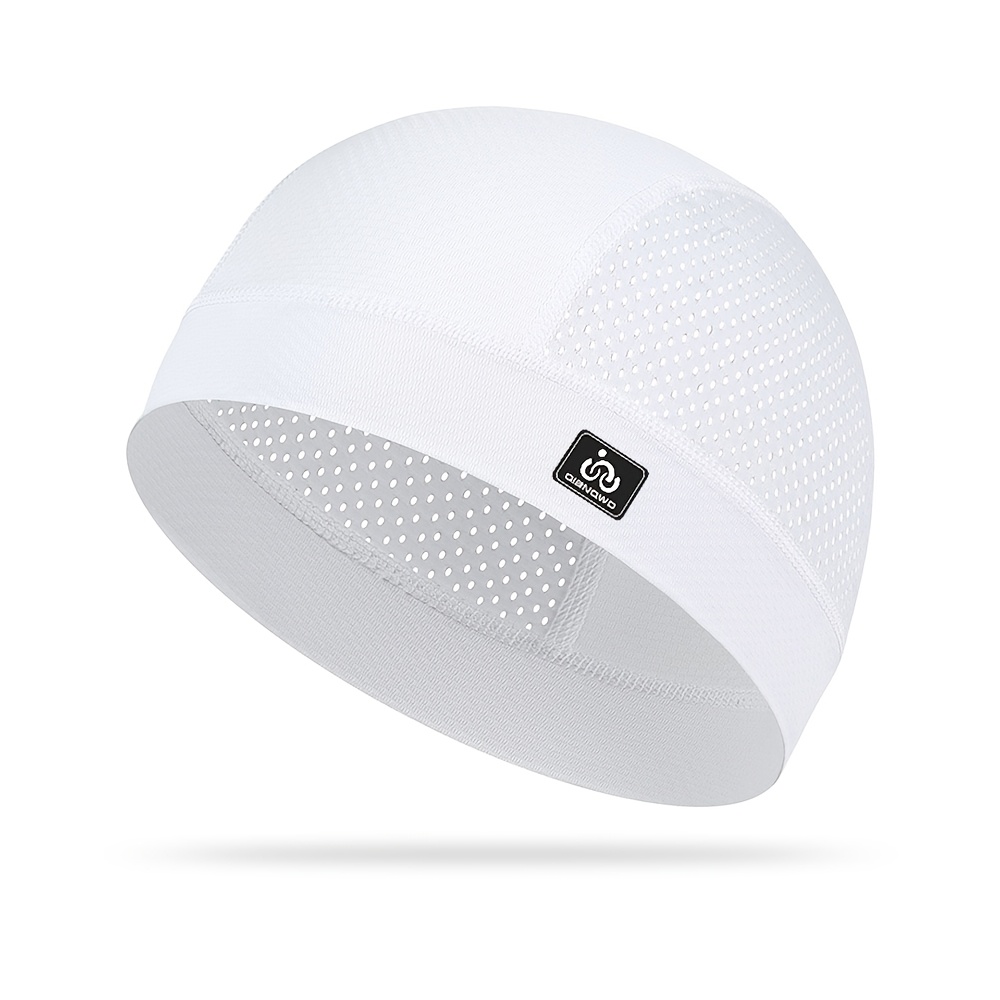 TEMU Summer Outdoor Riding Breathable Lined , High Elastic Portable Beanie, Ice Feeling Lightweight Head Cover, Trendy Mesh Breathable Bandana,