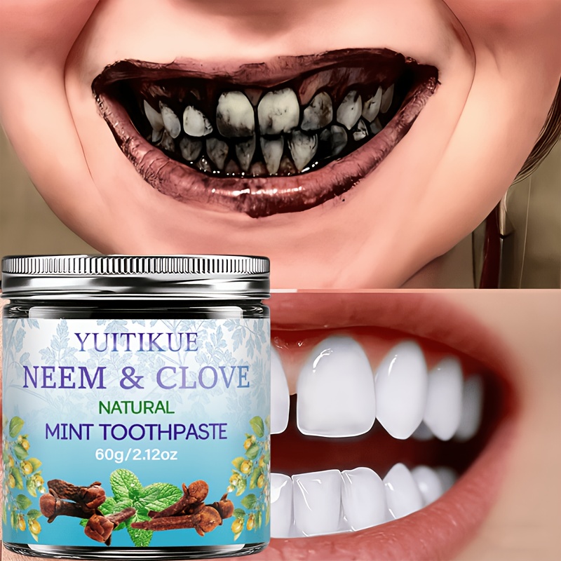 Neem And Clove Tooth Powder, Natural 0% Added Toothpaste