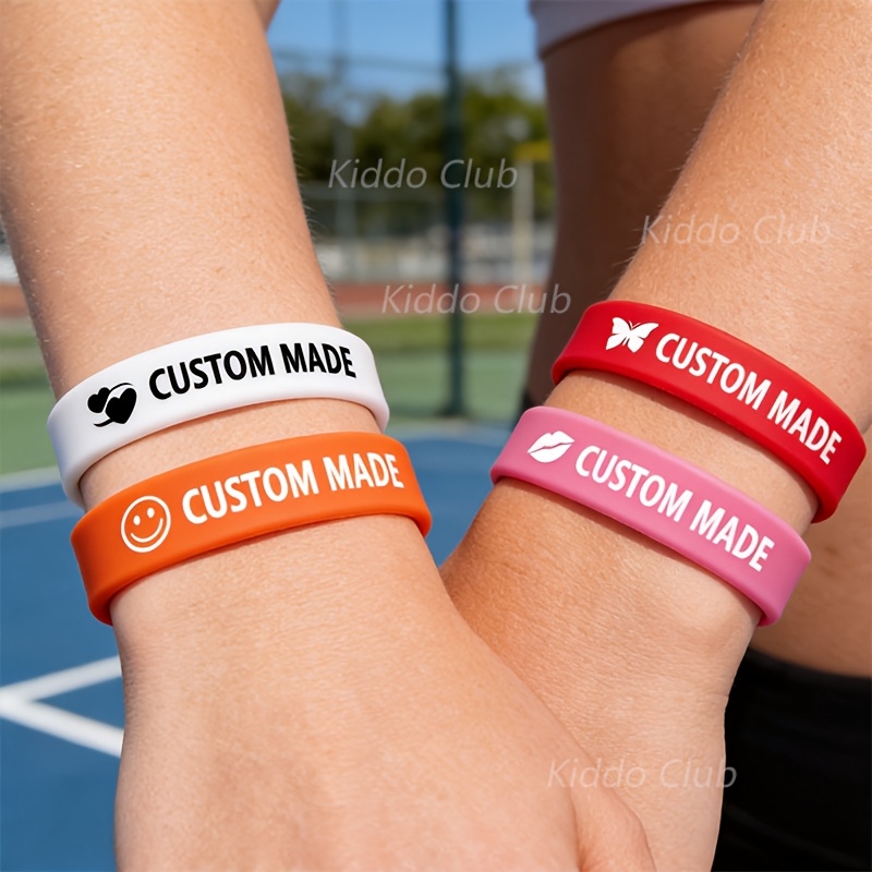 42 Custom Wristbands with Self-Defined Text