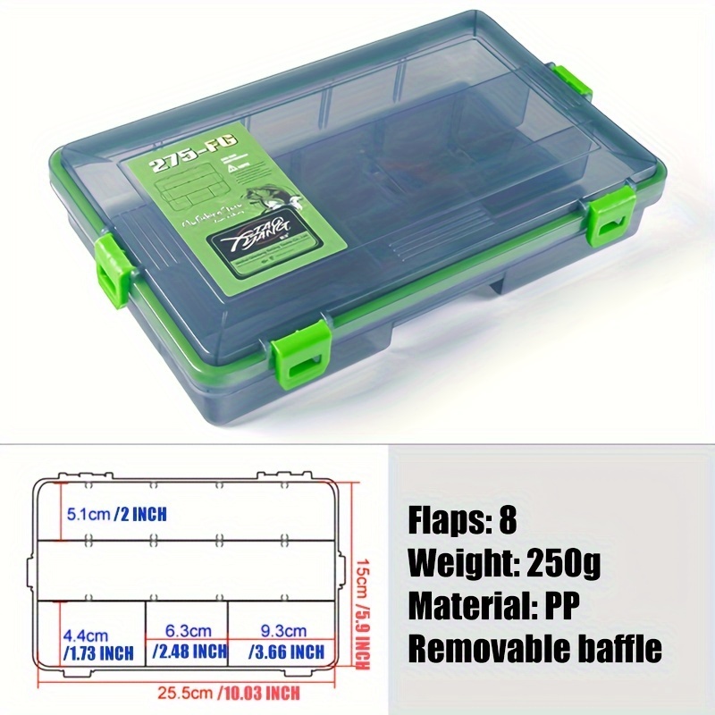 Caja De Señuelos De Pesca De Gran Capacidad, Cajas De Aparejos De