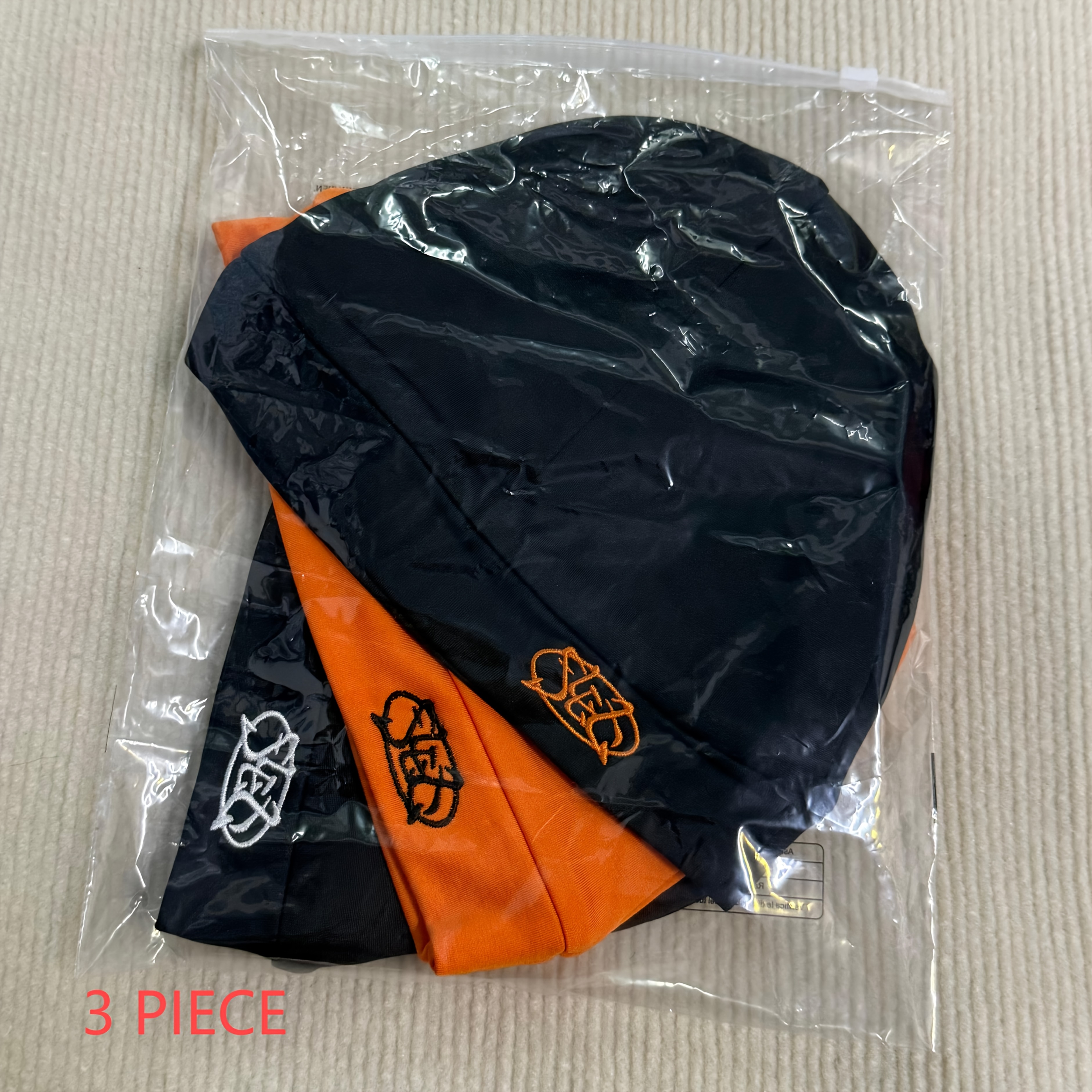 Image of 3-pack Unisex Novelty No Brim Cap With Embroidery Patterns, Casual Outdoor Hat For Men And Women, Socially Hat, Trendy Essential, Style, Casual Match, For Gifting