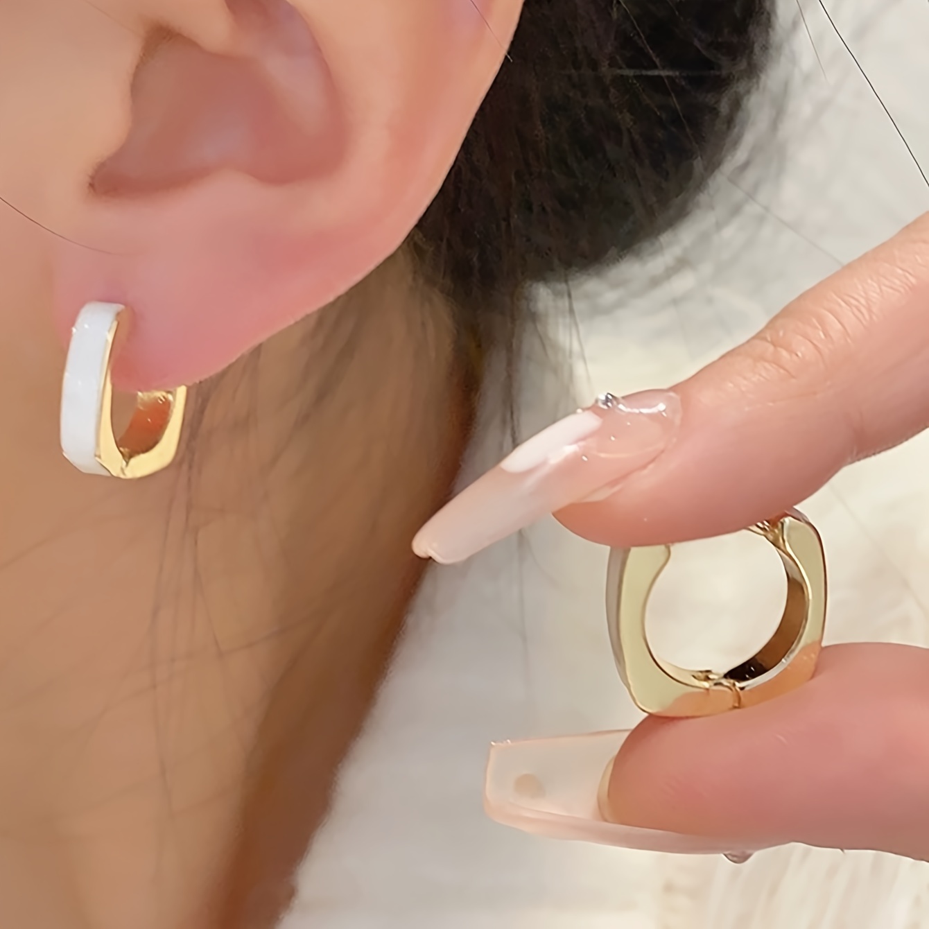 Geometric Square Women's Casual Ear Rings
