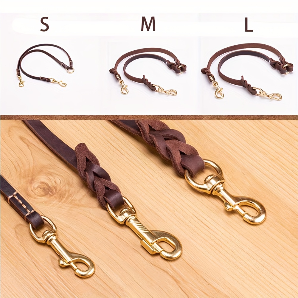 Double Dog Leash Leather, Tangle-Free, Soft & Comfortable