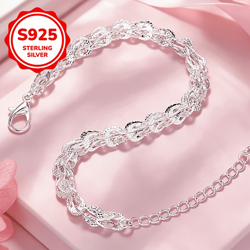 Women's 925 Silver Phoenix Tail Bracelet, Elegant Gift