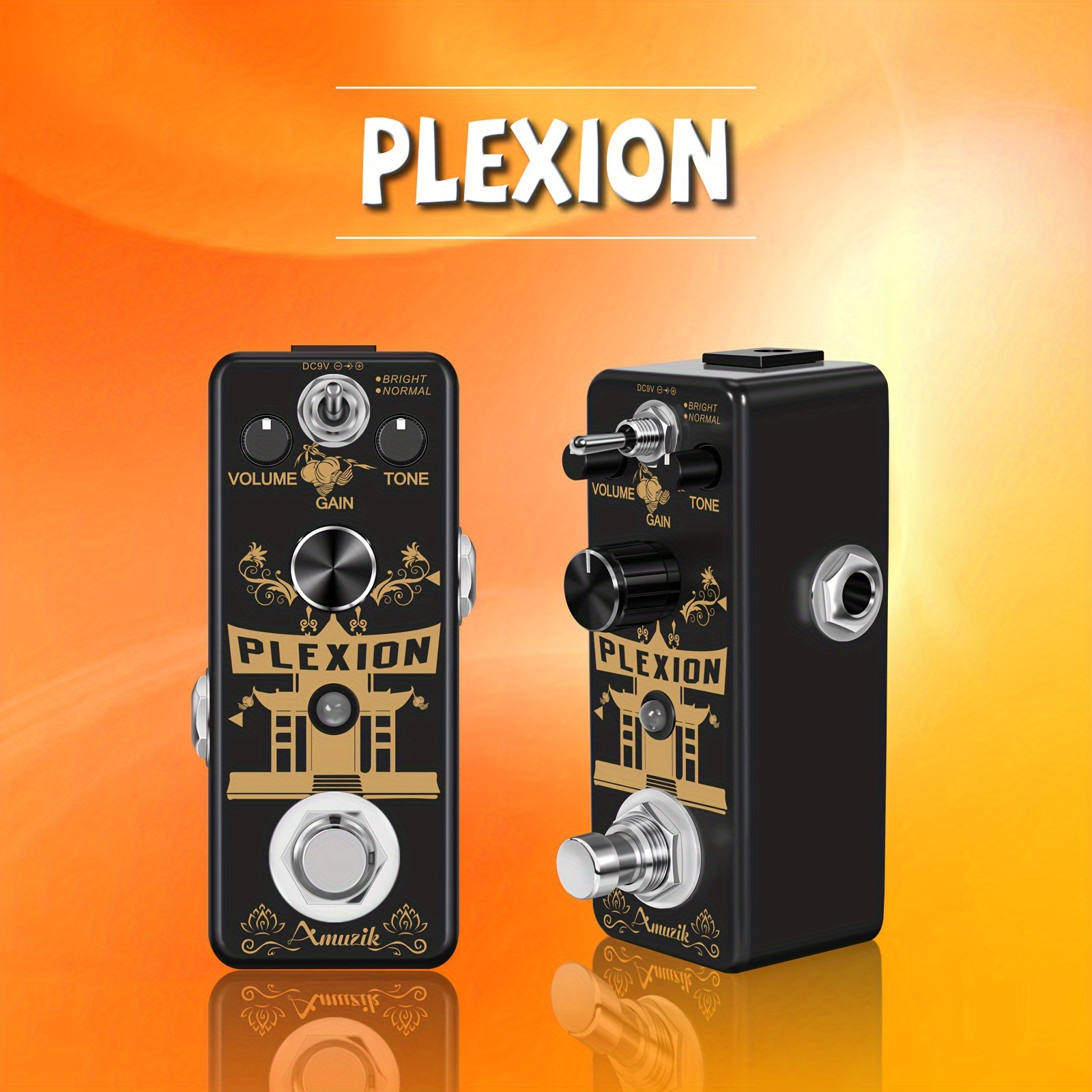 

Amuzik Pedal For Guitar & Bass - True Bypass, High-frequency & Low-frequency Tones, Bright/normal ,