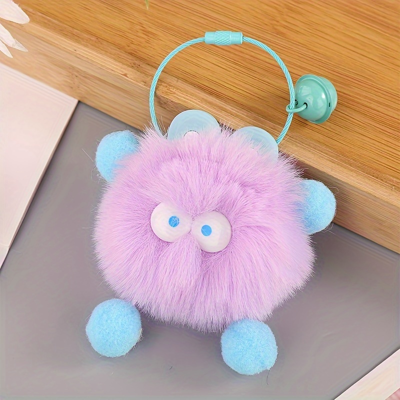Llavero De Peluche En Forma De Corazón – Pompón Suave De 10 Cm, Colgante Para Bolso, Mochila O Coche (6 Colores Disponibles)