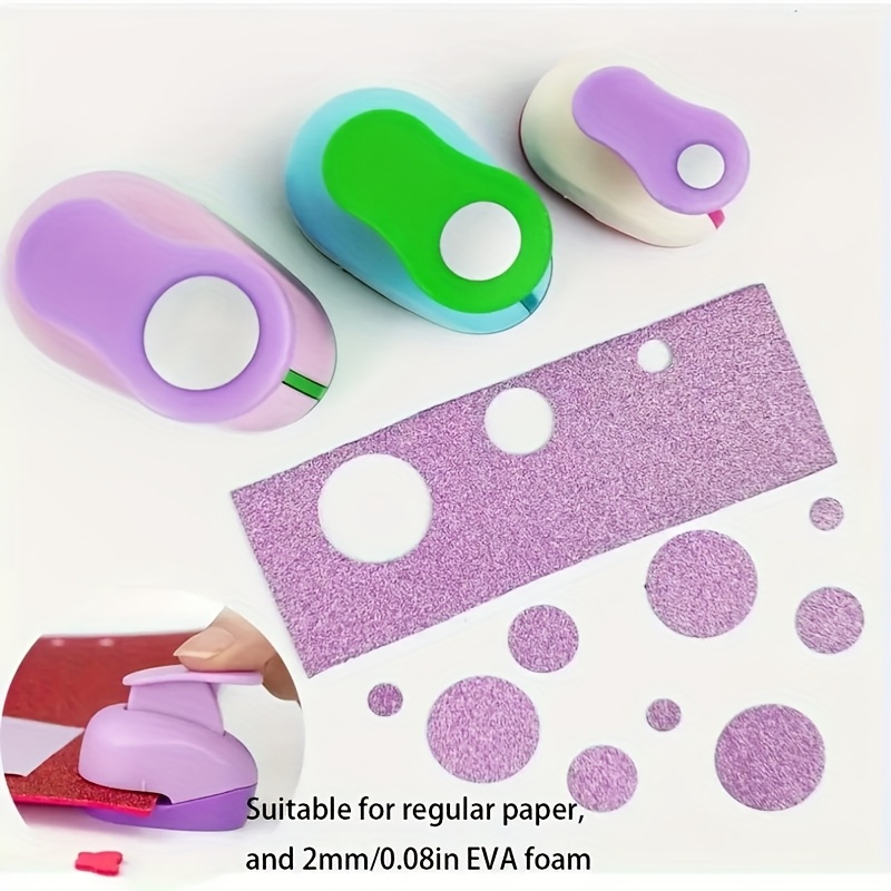 3pcs Manual Round Hole Punch Craft Tool for Paper Crafts