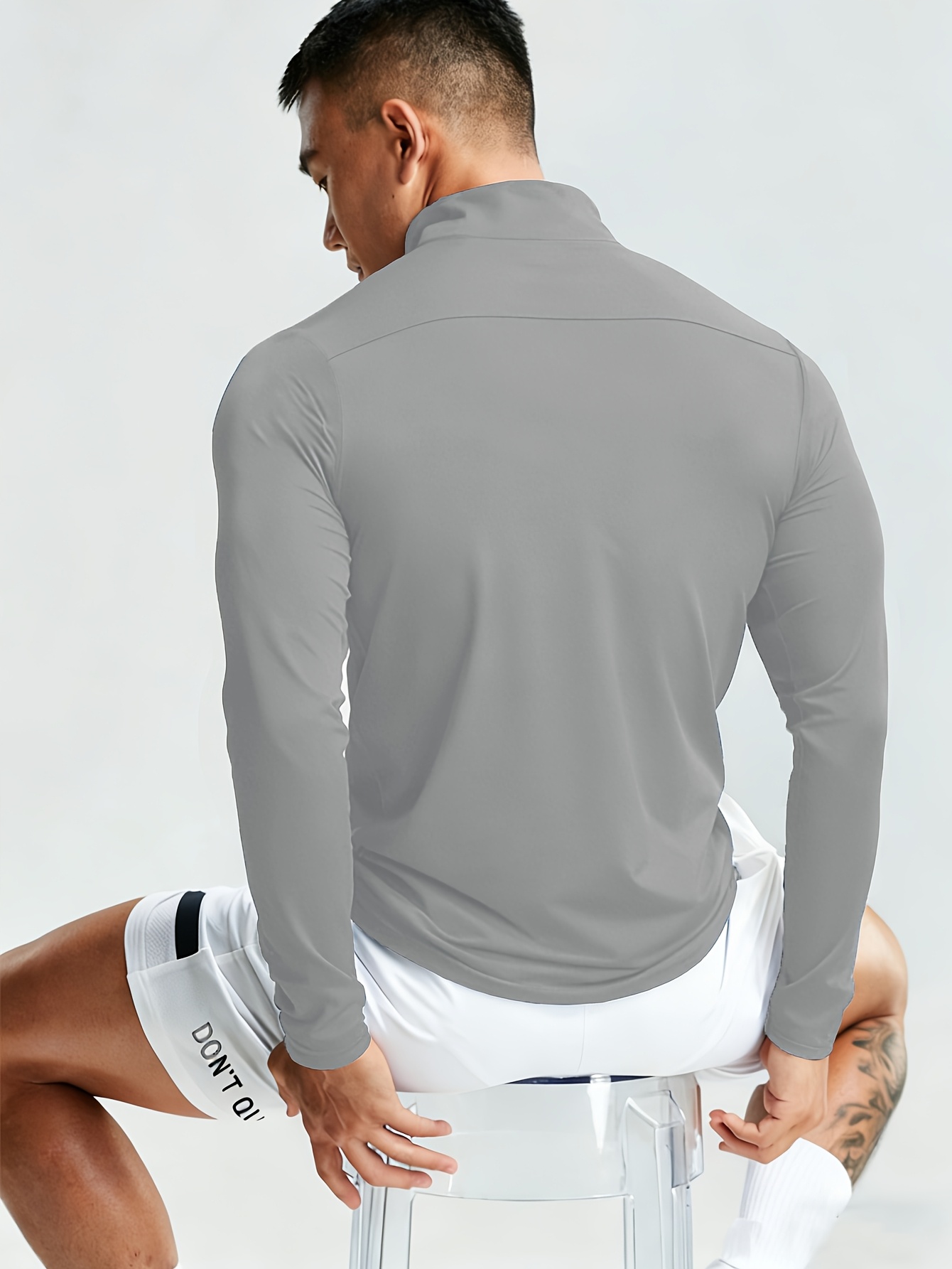 New Men'S Polo Shirt, Stylish And Trendy Print Polo for Men, Featuring a Half-Zip Collar, Suitable for Jogging, Gym, Cycling, Marathons, And Other Sportswear, Breathable And Not Stuffy, Machine Washable