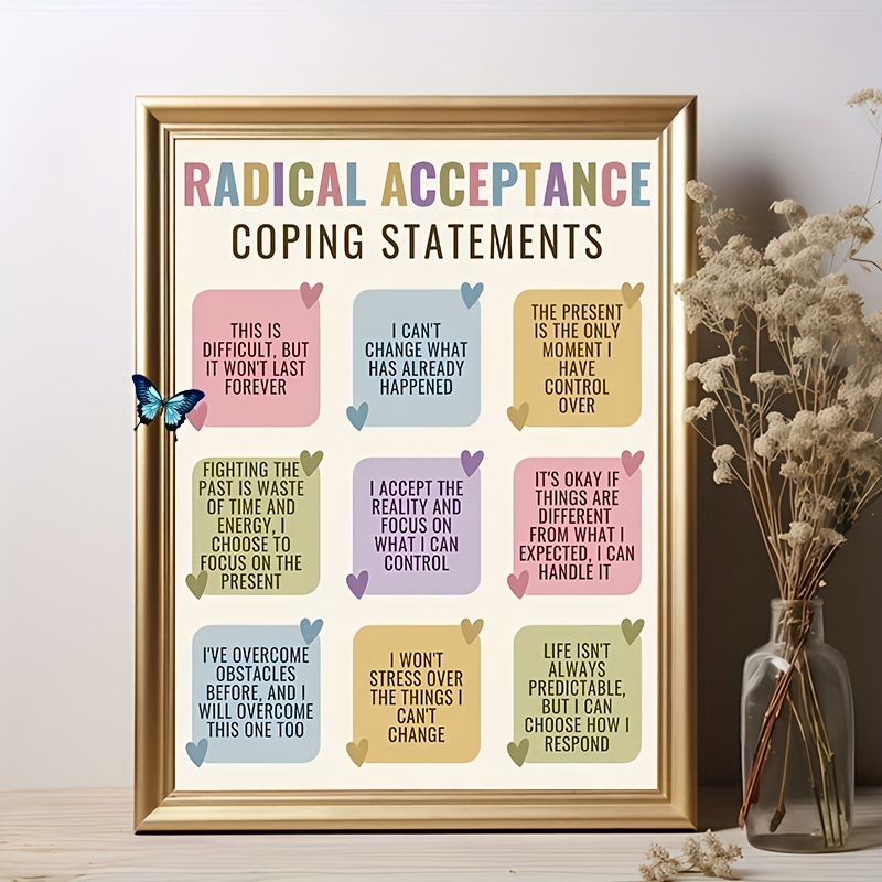mindfulness posters sold on Temu Australia