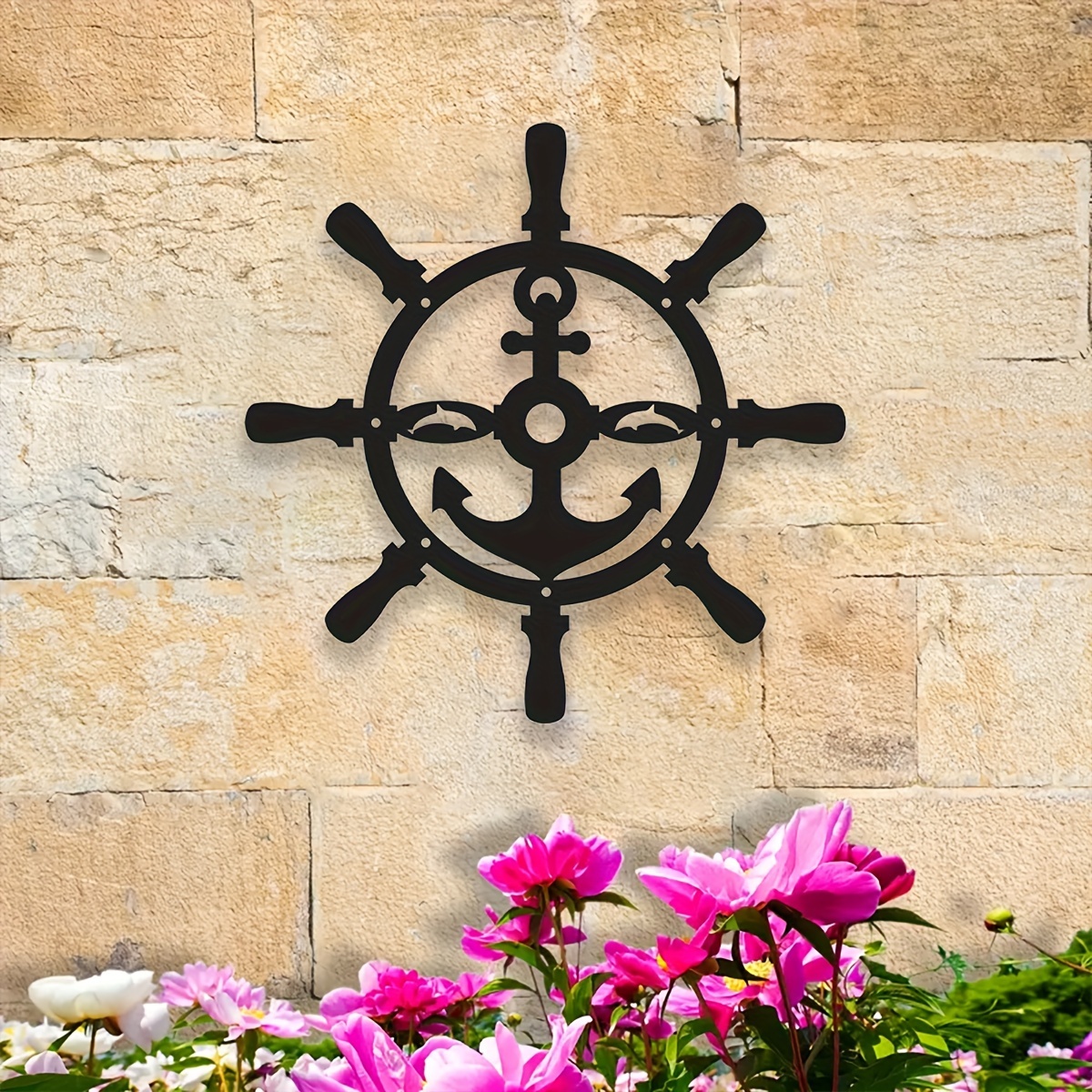 Unique Ship Wheel Shape Wall Hanging Clock, Dubai Gift