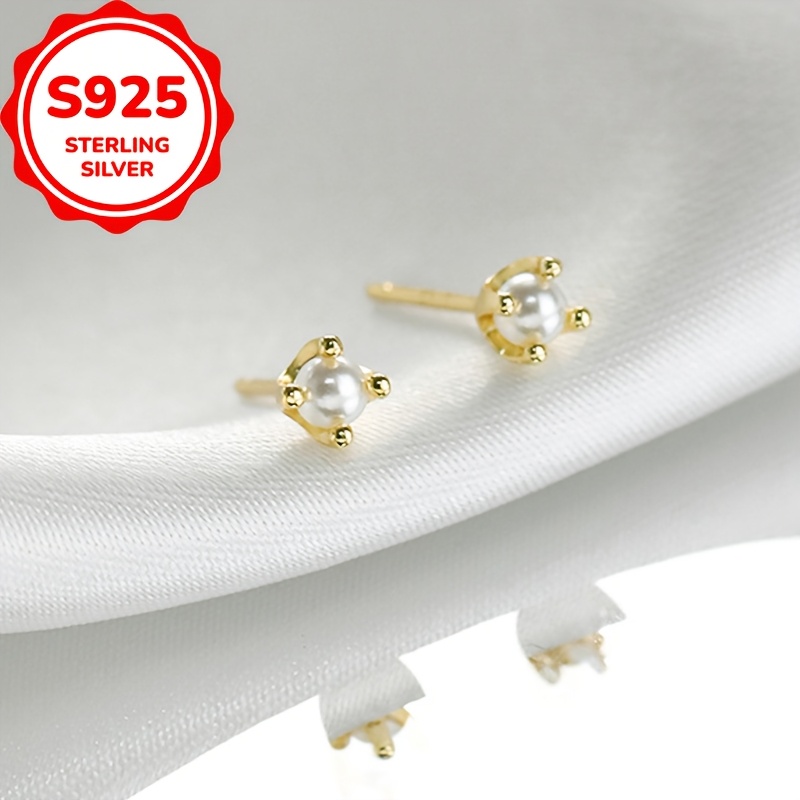 Women's Elegant Minimalist Round Ball Stud Earrings